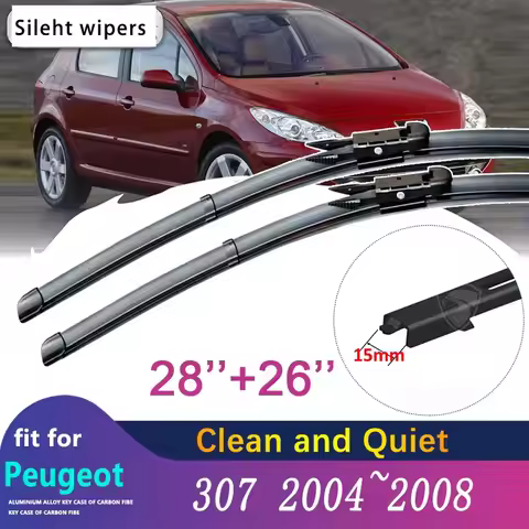 Car Cleaner Blads for Peugeot 307 307SW 307cc Hatchback Sedan 2004 ~ 2008 SW CC Breeder Windes Windo