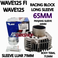 WAVE125 WAVE125 FI RACING BLOCK LEO SLEEVE PANJANG 65MM W125 BLOCK