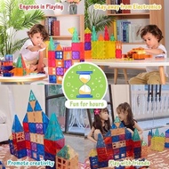 Magnetic tiles 78pcs - magnetic tiles alike - educational toys for children