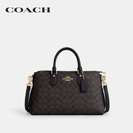 COACH กระเป๋าถือผู้หญิงรุ่น Georgia Satchel Bag In Signature Canvas CW422 IMXAQ สีน้ำตาล