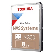 Toshiba 8TB N300 Internal Hard Drive - NAS 3.5 Inch SATA HDD Supports Up to 8 Drive Bays Designed fo