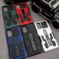OPPO A92 A72 A52 Vanguard Army Armor Case Vertical Stand Shockproof