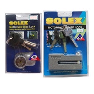 SOLEX + Disc Brake Lock Motorcycle Model 9030 + 9025 (Gray)