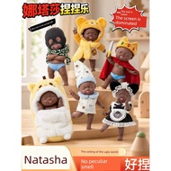 squisy dumpling squishy Kedai utama rasmi bayi hitam bercahaya besar tpr boneka pakaian boneka mengu