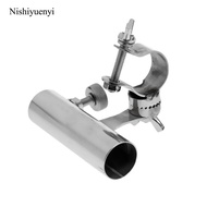 Nishiyuenyi 1 Piece Stainless Steel Fishing Rod Holder-Adjustable Clamp Holder