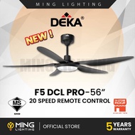 (Sirim) DEKA F5DCL PRO LED Ceiling Fan Remote Control 10+10 Speed Kipas Siling Syiling Cooling 风扇