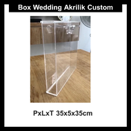 Box wedding akrilik PxLxT 35x5x35cm