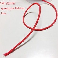 The new 2022 1M ∅2mm Fishing line Spearfishing line Speargun Wishbone Line Round PE Speargun Line