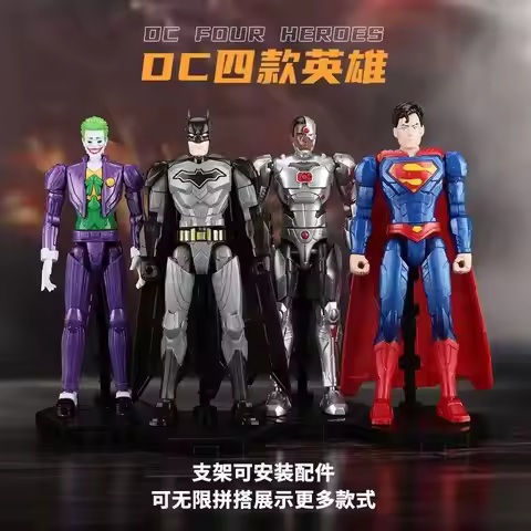 Hot DC Heroes Articulated Action Figures Batman Joker Cyborg Superman Assemble Model Collectible Dis
