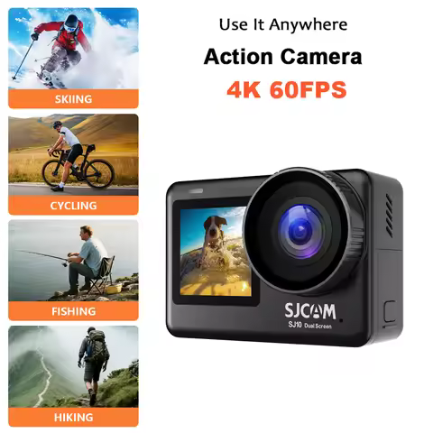 SJCAM SJ10 Pro 4K/60fps Action Camera 6‑Axis Gyro Stabilization Sport Camera 5m Waterproof for Vlogg