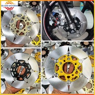 Disc Combo (4 Holes_Size 220mm) Seaweed Model with Solid CNC Plate >>> Pig Mount 2Pis Nisin/Brembo/F
