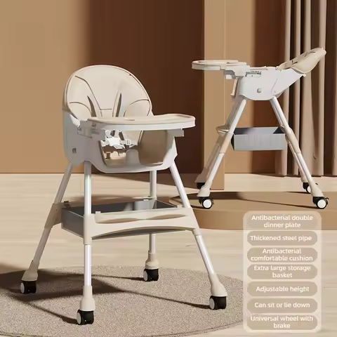 Adjustable Baby Dining Chair, Rocking Chair, Double-layer Family Dining Chair, Reclining Chair for C