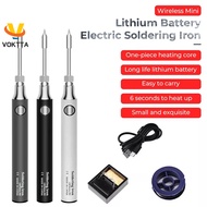VOKTTA 8W Battery Powered Soldering Iron Electric with USB Charge Soldering Iron Set Soldering Wirel