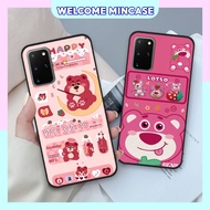 Samsung S20 / S20 FE / S20 Plus / S20+ / S20 Ultra Case With Lotso Strawberry Bear Print, Cute Brown Bear