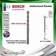 BOSCH DRILL BIT SDS PLUS 5 S4L MASONRY CONCRETE BIT HAMMER GBH220 GBH2-24DRE MATA GERUDI KONKRIT BATU(MAKITA)