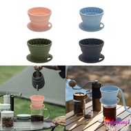 VALENTINE1 Coffee Dripper, Silicone Portable Coffee Filter Cup, Coffee Supplies Durable Collapsible Reusable Coffee Filters Holder Travel