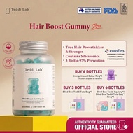【Teddilab】【HALAL】Unichi Blue Gummy for Hair Boost | Hair & Nail Care | Biotin & Zinc | 0 Sugar Low F