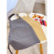 apron kanak kanak Apron kanak-kanak kanvas kapas budak lelaki kelas seni melukis pakaian gadis kalig