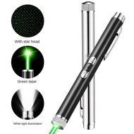 High Power Laser Pointer White Light+Green Laser Dual Color Light Laser Pointer USB Rechargeable Las