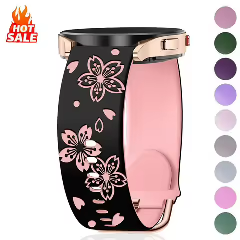 20mm Silicone Wrist Strap For Samsung Galaxy Watch 7 6 5 4 40 44mm Wristband For Active 2 40 44mm/4 