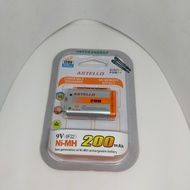 Battery BOX 9V RECHARGEABLE BATTERY BRAND ASTELLO