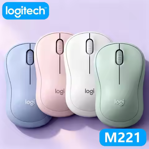 Logitech M221 Wireless Mouse, Quiet Click, 2.4GHz Stable Signal, 18-Month Battery, Compact, Desktop/