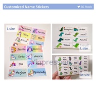 【12 fonts】Waterproof Customised Name Sticker / Name Tag Sticker / Personalized Labels Children School Stationery