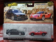 Hot Wheels Premium Alfa Romeo 155 V6 Ti & 33 Stradale hotwheels
