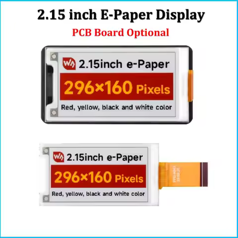 Waveshare 2.15 inch e-Paper Display (G) SPI 296x160 e-Ink Display Red/Yellow/Black/White for Arduino