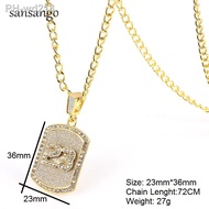 Hip Hop Crystal Basketball Legend Number 23 Pendants Necklaces Bling Cuban Chain Necklace Lucky Jewe