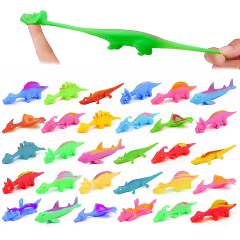 10/5PCS Slingshot Dinosaur Finger Toys Cool Gadgets For Kids Funny Gifts Birthday Party Favors Jugue