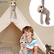 SUCHENHD Sloth Doll Toy, Soft Plush Stuffed Sloth Doll, Kawaii Grey Curtain Tieback Children's Toy