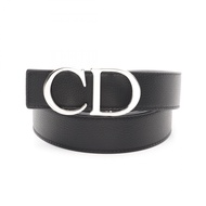 【二手】Dior Homme 男士皮帶 CD 35MM 4353PLTAMH16Q90 黑色真皮皮帶 全新