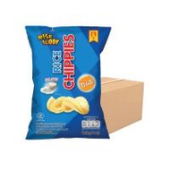 ขนมข้าวแผ่นอบกรอบเพื่อสุขภาพ อร่อย มี อย และฮาลาล Rise Buddy Rice Chippies รสซีซอลท์ (ลัง 24 ซอง)