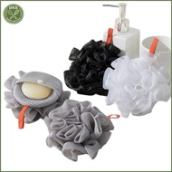 [SH] 1 Piece Of Soft Loofah Sponge Bath Ball For Soap 2-in-1 Soap Dispenser And Body Scrub Bathroom 