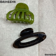 BAIHEIH Hollow Pumpkin Hair Clip, Plastic Geometric Ellipse Hair Claws, Vintage Styling Tools Hair A