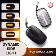 2PC LED Dynamic Turn Signal Side Indicator Light For Toyota Corolla Celica Caldina Camry Hilux Probo