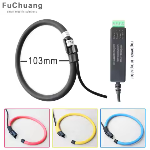 Rogowski Current Transducer FRC350-G1 with Amplifier input 2000A output 333mv 1v 3v 50hz for data lo