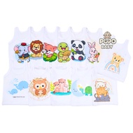 6pcs/ UNDERSHIRT ANIMAL'S SWEET WORDS MOTIF 6pcs ANIMALS FAN/
