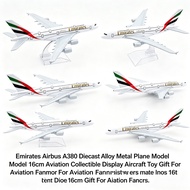 Emirates Airbus A380 Diecast Alloy Metal Plane Model 16cm Aviation Collectible Display Aircraft Toy 