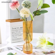 STE Nordic Glass Vase Small Glass Vases Flower Arrangement Home Decoration Accessories Modern Living Room Glass Ornament SG