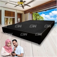 Queen Size - 8 Inches EQUINOX Waterproof Black CASA Leather Divan Base Box Only / 8 Inch Divan Base 