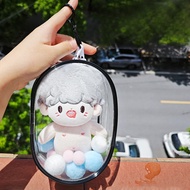 WA30N 
Organizer Box Keychain Bag Storage Pouch Plush Dolls Mystery Transparent Thicken Wallet Suitable for 15cm Doll