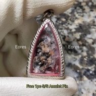 Crystal Leklai Pendant 水晶力泥吊坠 Leklai Amulet 马来西亚力泥 100% Natural Leklai