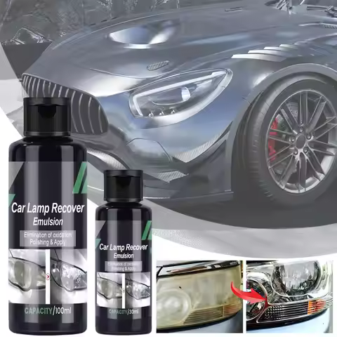 Car Lamp Recover Emulsion Car Lamp Recovery Emulsion Auto Lens Restorer Cleaner Prevents Yellowing R