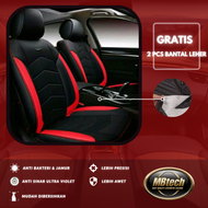 Bahan Mbtech - Sarung Jok Mobil Avanza Xenia Ertiga Mobilio Innova Rush Grand Livina Calya Sigra Xpander Freed Terios - Full set 3 Baris cover Jok Premium Quality Aksesoris Interior Mobil Kulit sintetis