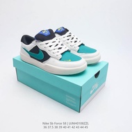 Nike SB Force 58 "Tiffany Blue&Panda" Low Cut Casual Sport Shoes Sneakers for Men&Women