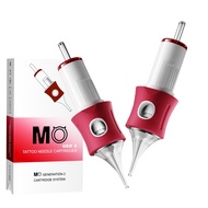MO GEN 2 Tattoo Needle Cartridge 20pcs/box RL(Round Liner) With Clear Tip, Finger Ledge, Soft Membra