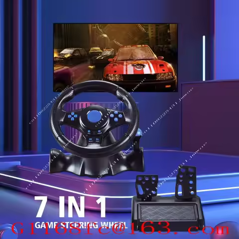 Applicable Switch/xbox One/360/PS4/PS2/PS3/PC Racing Game Seven-in-one Steering Wheel