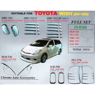 Toyota Wish NLF/PLF Legend 2003-2008 Head/Tail Lamp Cover Chrome Trim